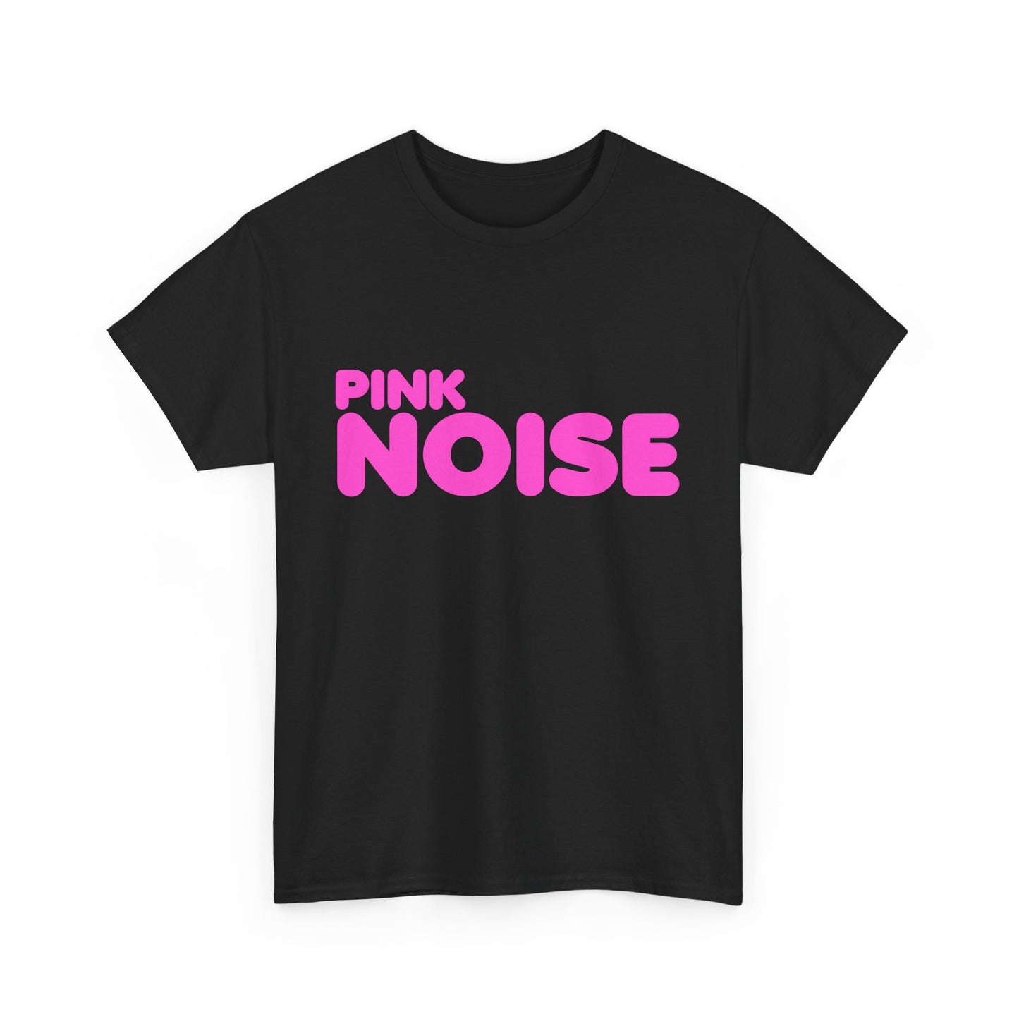 Pink Noise Bubble Lettering T-Shirt