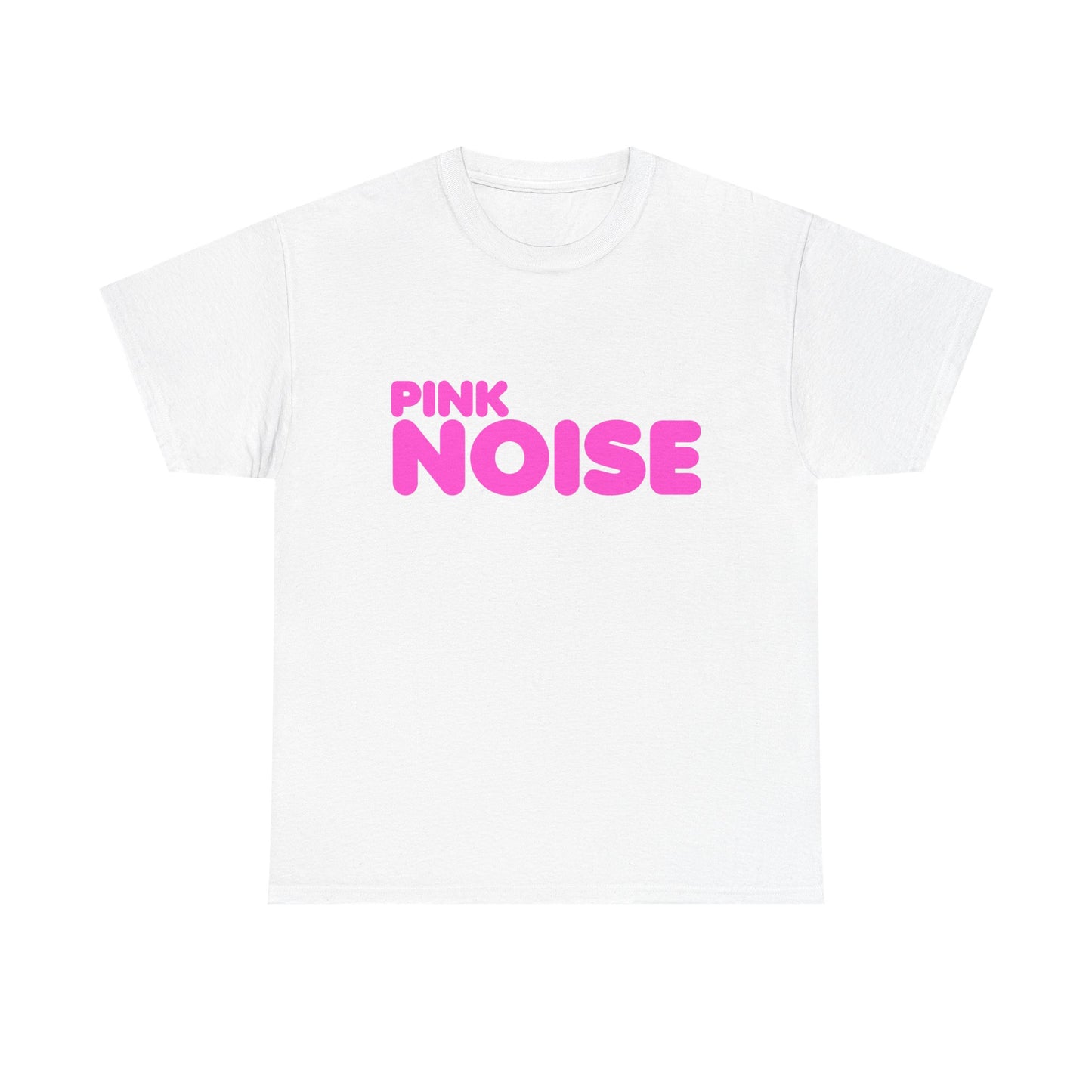 Pink Noise Bubble Lettering T-Shirt