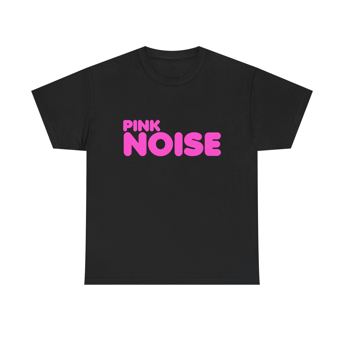 Pink Noise Bubble Lettering T-Shirt