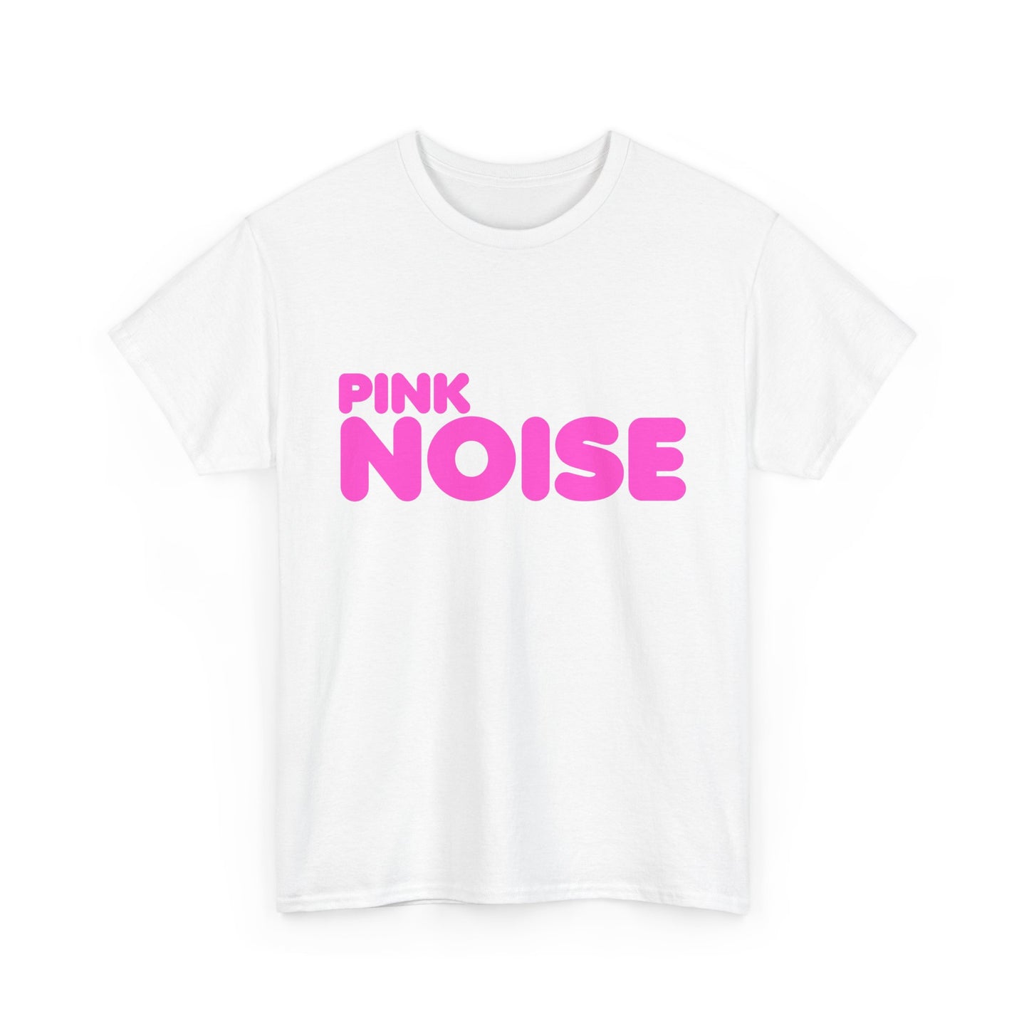 Pink Noise Bubble Lettering T-Shirt